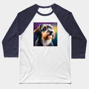 Pet Dog Schnauzer Mix Baseball T-Shirt